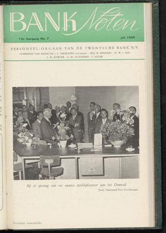 De Twentsche Bank - Banknoten 1959-07-01
