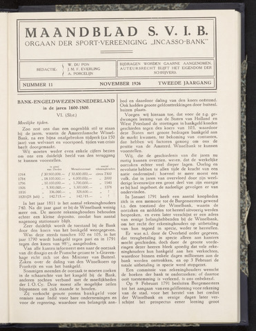 Incasso-Bank - Maandblad SVIB 1926-11-01