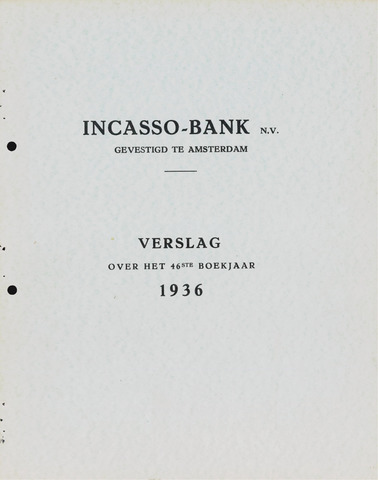Incasso-Bank 1936