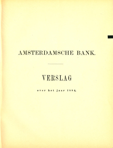 Amsterdamsche Bank 1884