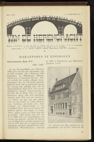Amsterdamsche Bank - Van de Herengracht 1948-05-01