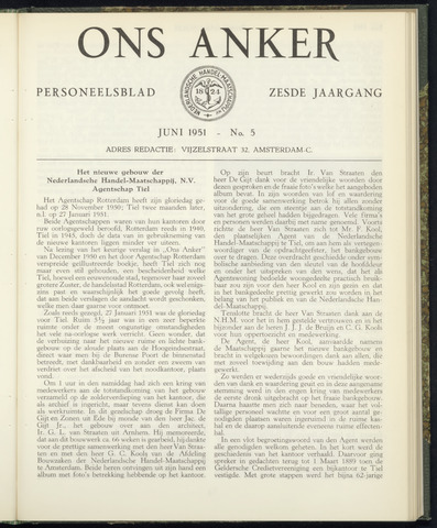 Nederlandsche Handel-Maatschappij - Ons Anker 1951-06-01