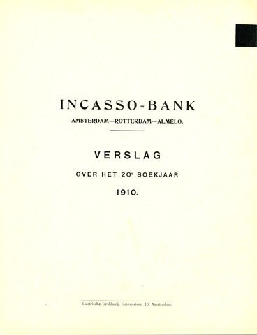 Incasso-Bank 1910