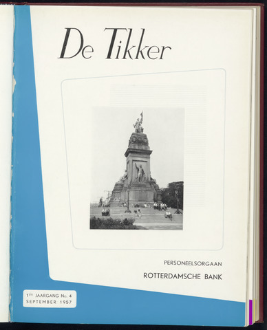 Rotterdamsche Bank - De Tikker 1957-09-01