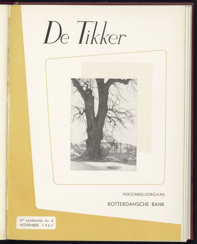 Rotterdamsche Bank - De Tikker 1961-11-01