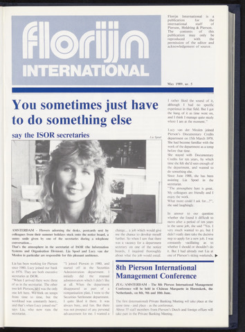 Pierson, Heldring & Pierson - Florijn International 1989-05-01