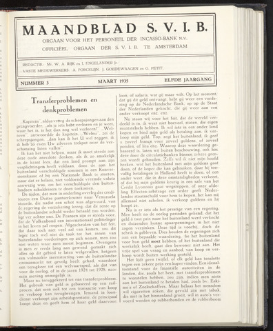 Incasso-Bank - Maandblad SVIB 1935-03-01