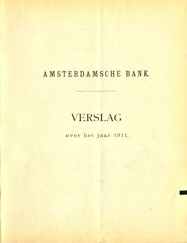 Amsterdamsche Bank 1911