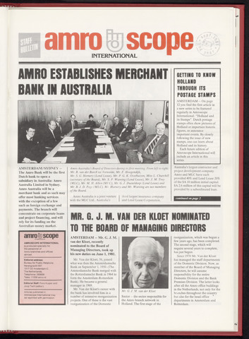 Amro Bank - Amroscoop International 1981-09-01