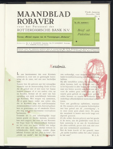 Rotterdamsche Bank - Robaver 1949-12-01