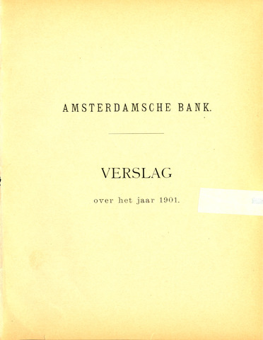 Amsterdamsche Bank 1901