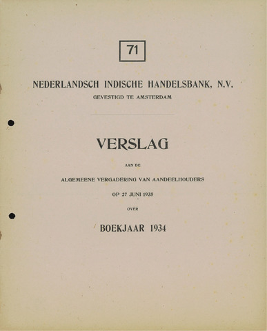Nederlandsch-Indische Handelsbank 1934