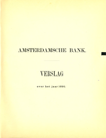 Amsterdamsche Bank 1891