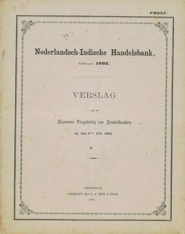 Nederlandsch-Indische Handelsbank 1903