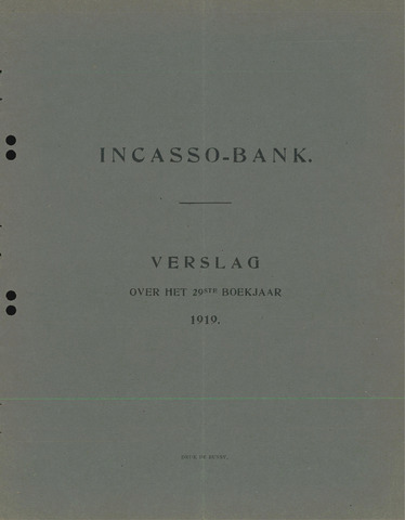 Incasso-Bank 1919