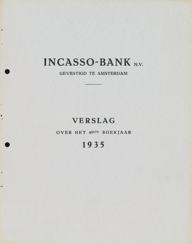Incasso-Bank 1935