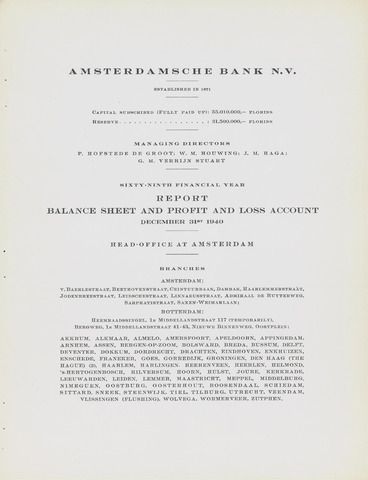 Amsterdamsche Bank 1940