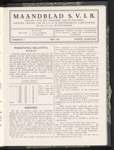 Incasso-Bank - Maandblad SVIB 1928-05-01