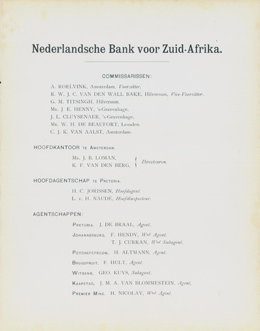 Nederlandsche Bank voor Zuid-Afrika 1904