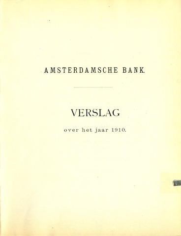 Amsterdamsche Bank 1910