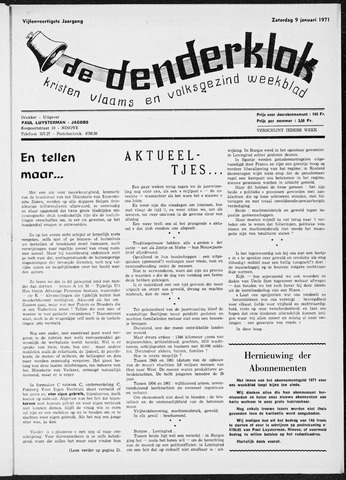 Denderklok 1971-01-09