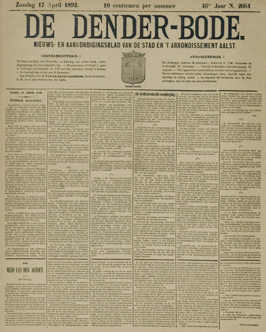 De Denderbode 1892-04-17