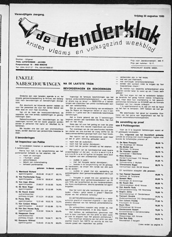 Denderklok 1980-08-22