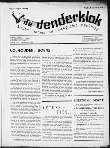 Denderklok 1971-09-03