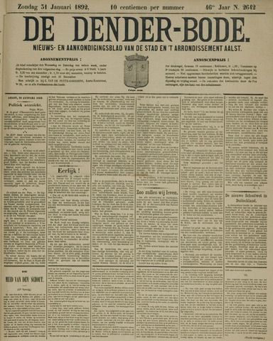 De Denderbode 1892-01-31