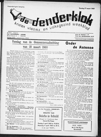 Denderklok 1960-03-27