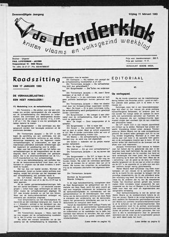 Denderklok 1983-02-11