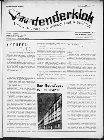 Denderklok 1971-03-20