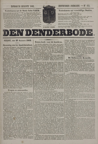 De Denderbode 1862-08-24