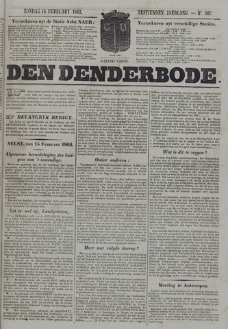 De Denderbode 1862-02-16