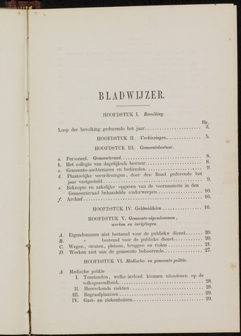Breda - Verslagen van de toestand van de gemeente 1874-01-01