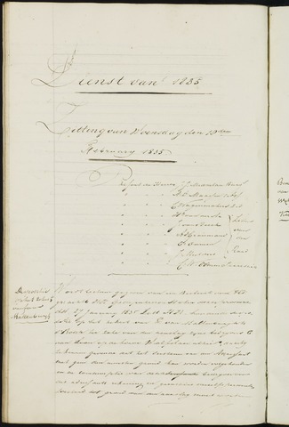 Ginneken en Bavel - Notulen van de gemeenteraad 1835