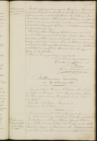 Ginneken en Bavel - Notulen van de gemeenteraad 1860