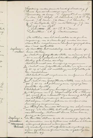 Ginneken en Bavel - Notulen van de gemeenteraad 1918