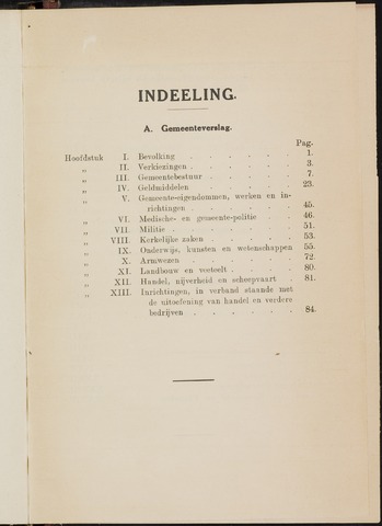 Breda - Verslagen van de toestand van de gemeente 1918