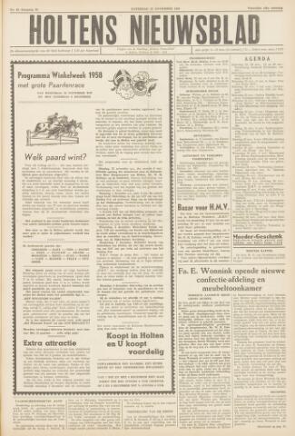 Holtens Nieuwsblad 1958-11-22