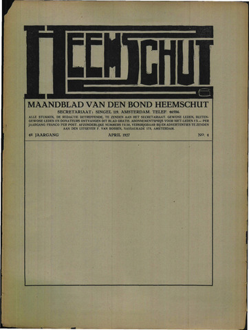 Heemschut - Tijdschrift 1924-2022 1927-05-01