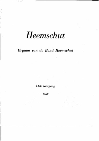 Index Heemschut 1947-2002 1967-12-01