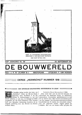 Bouwwereld 1918-1923 1918-09-25