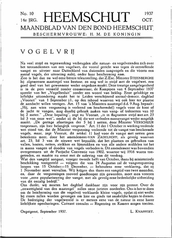 Heemschut - Tijdschrift 1924-2022 1937-10-01