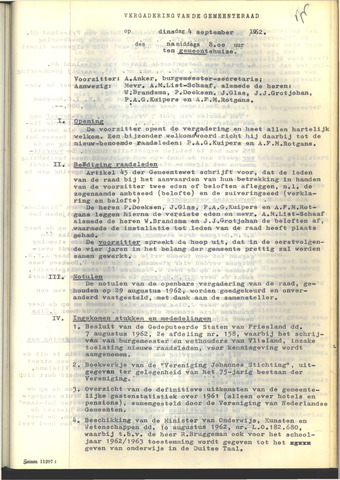 Raadsnotulen 1962-09-04