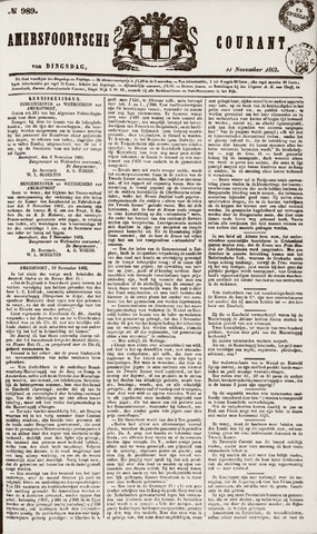 Amersfoortsche Courant 1862-11-11