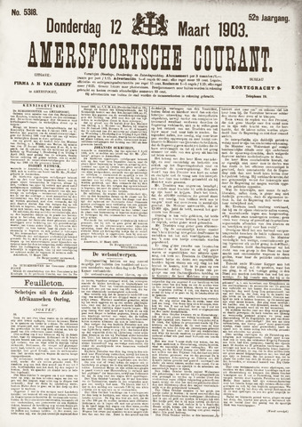 Amersfoortsche Courant 1903-03-12