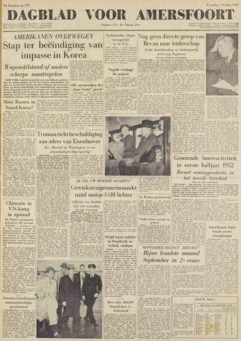 Dagblad voor Amersfoort 1952-10-01