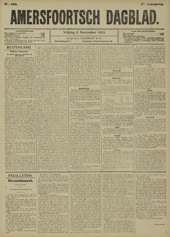 Amersfoortsch Dagblad 1903-11-06