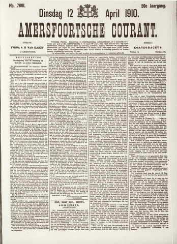 Amersfoortsche Courant 1910-04-12